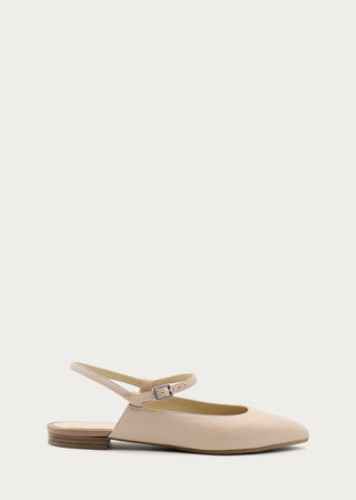 Copardo Emma pastel leather sling ballerina side view