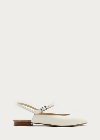 Copardo Emma pearl leather sling ballerina side view
