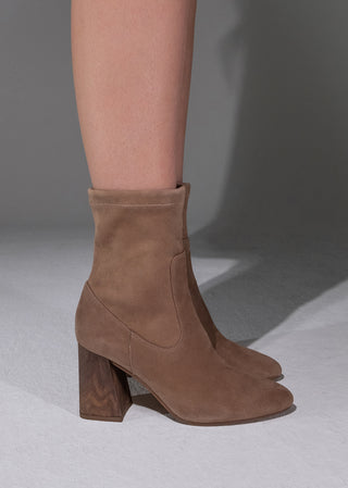 Copardo Cathy falk suede leather boots worn on foot lifestyle view