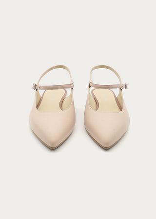 Copardo Emma pastel leather sling ballerinas front view