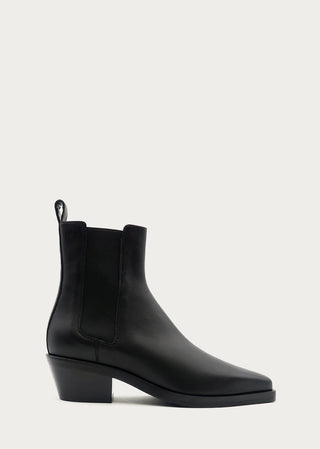 Copardo Jana black leather boots side view