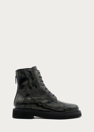 Copardo Joana black brushed leather boots side view