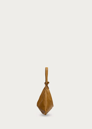 KYAGE biscotto leather hobo mini bag side view