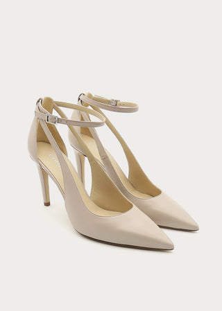 Copardo Sara sand leather sling pumps pair angle view