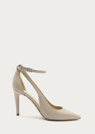 Copardo Sara sand leather sling pump side view