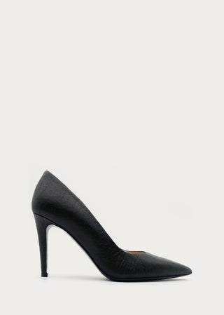 Copardo Sophie pineapple leather pumps black side view